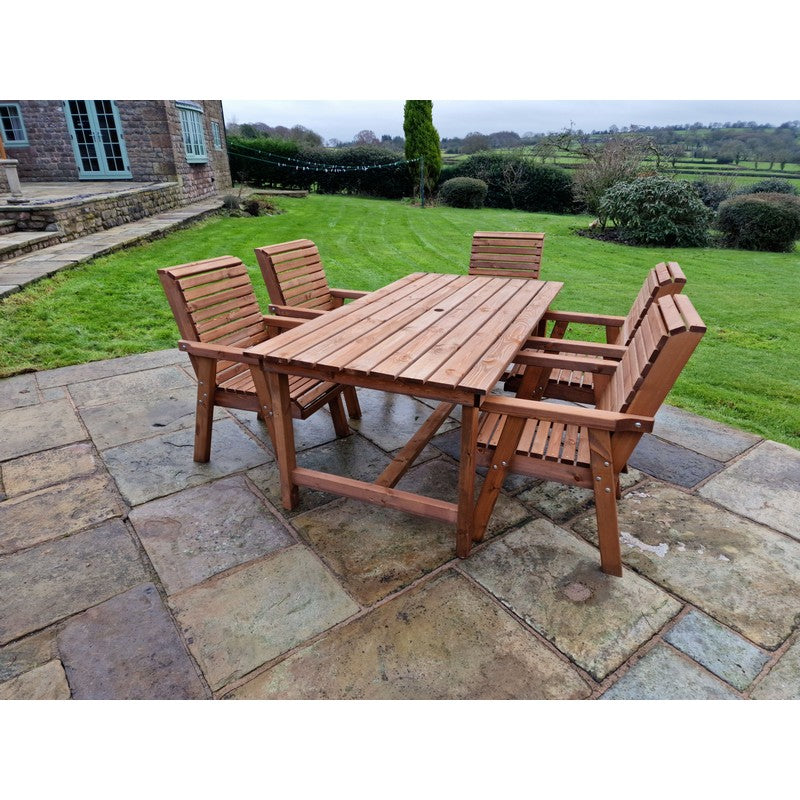 Croft Swedish Redwood Garden Furniture Set by Croft - 5 Seats