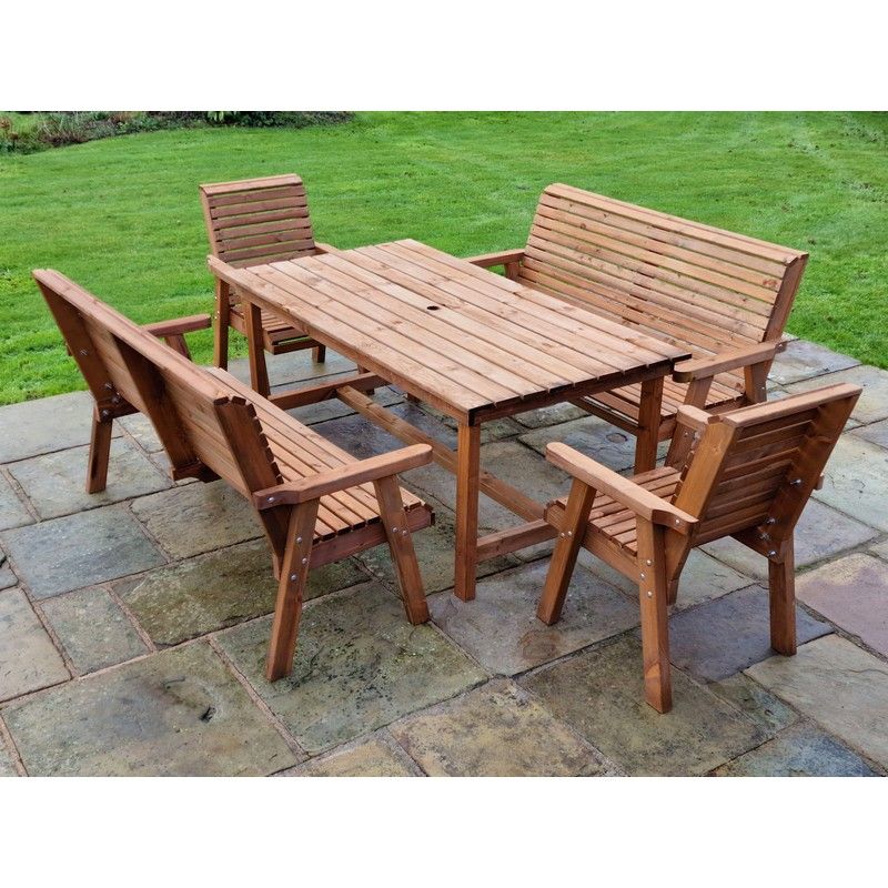 Croft Swedish Redwood Garden Furniture Set by Croft - 8 Seats