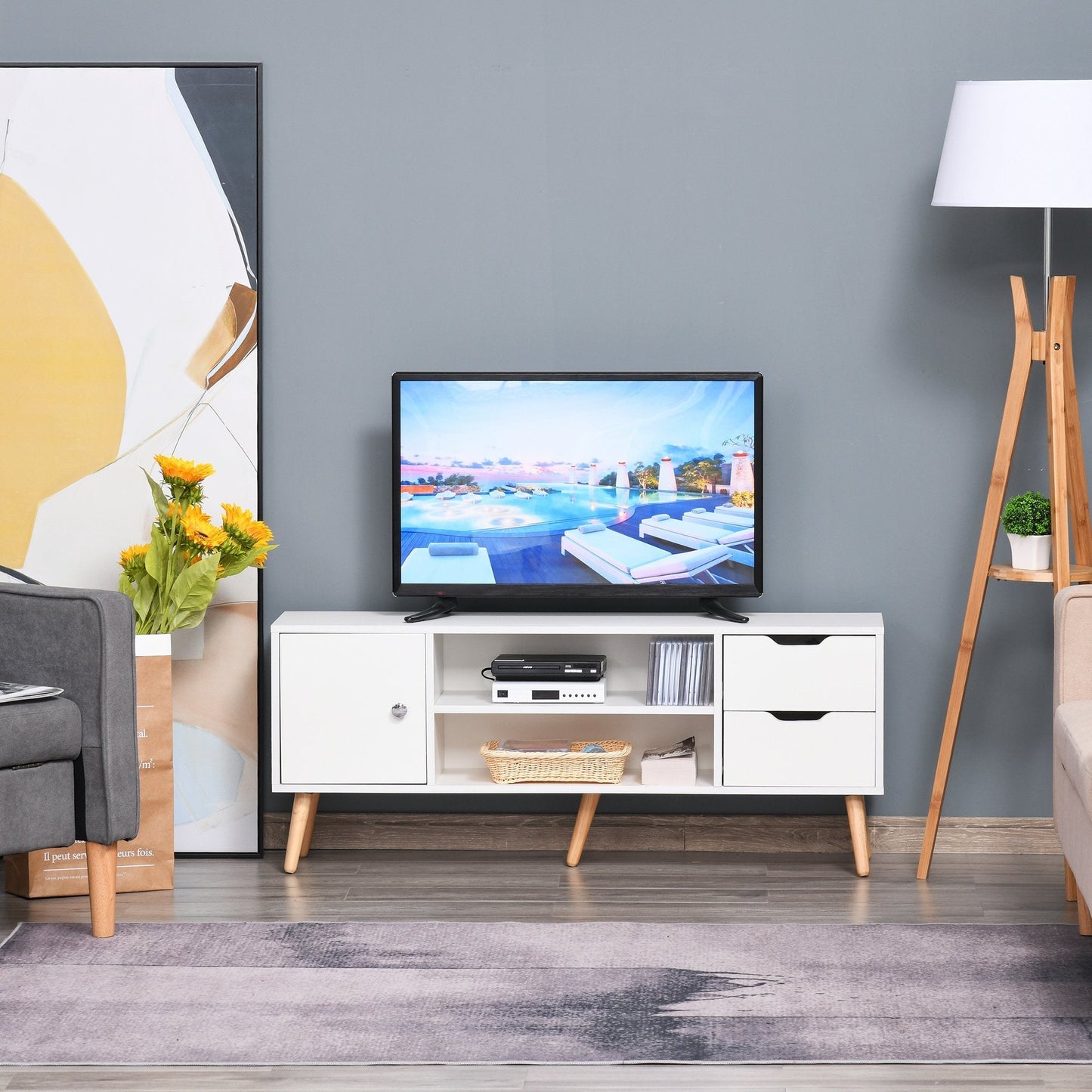 Scandinavian-Style TV Stand