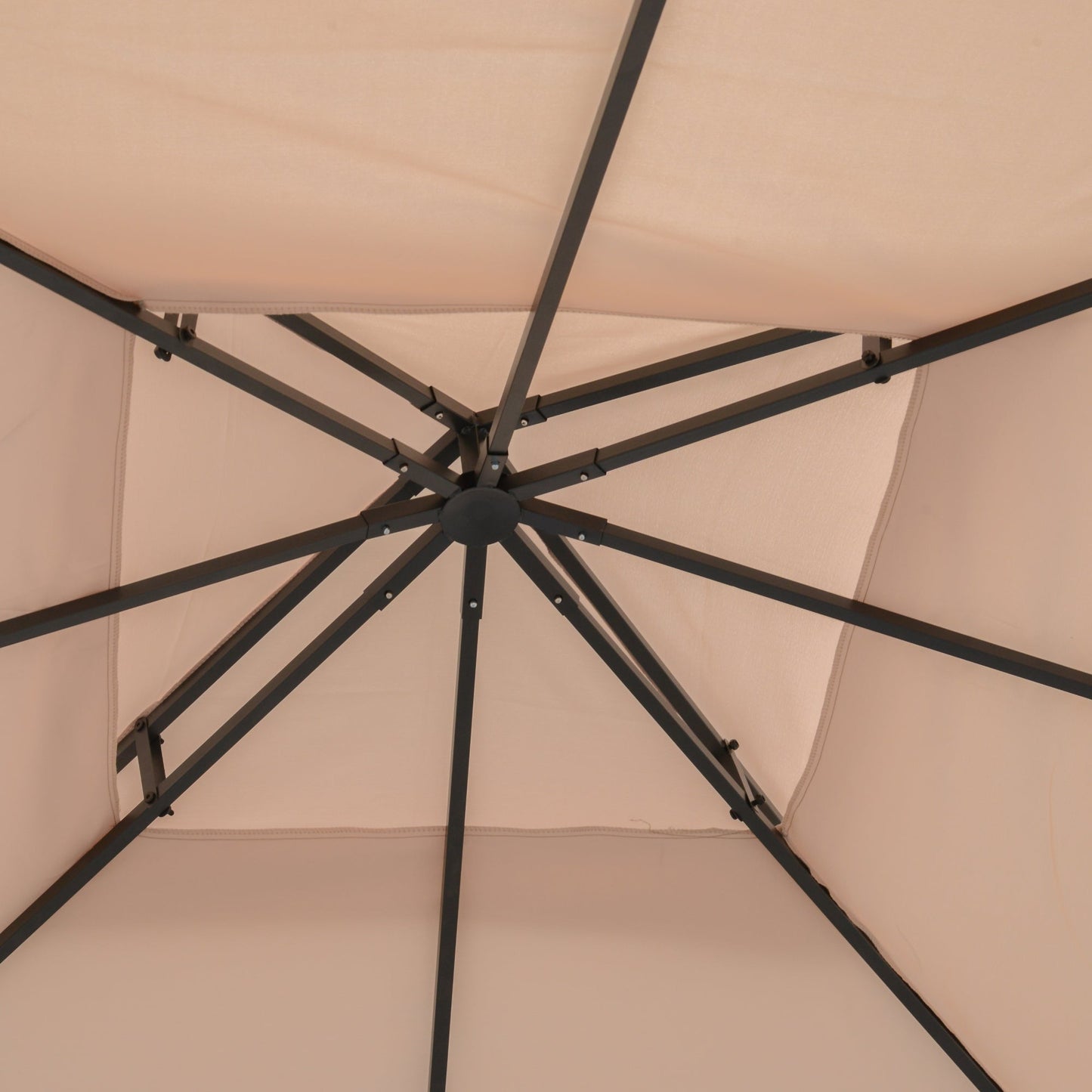 3M Gazebo Top Cover Double Tier Canopy Replacement Pavilion Roof Deep Beige