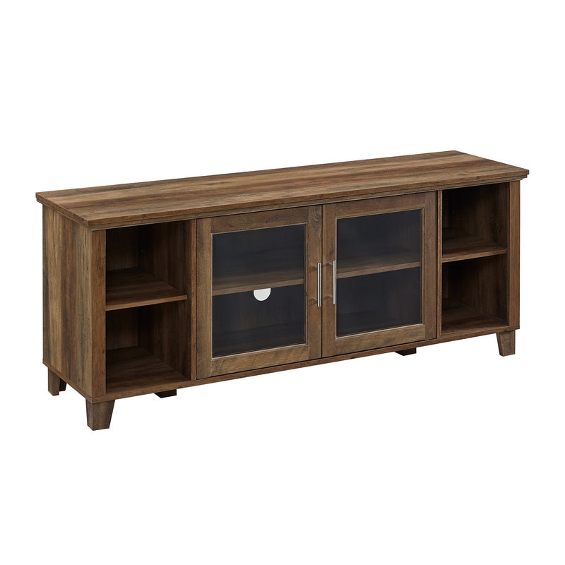 Norfolk Furniture Classic TV Unit Brown 6 Shelves 2 Doors