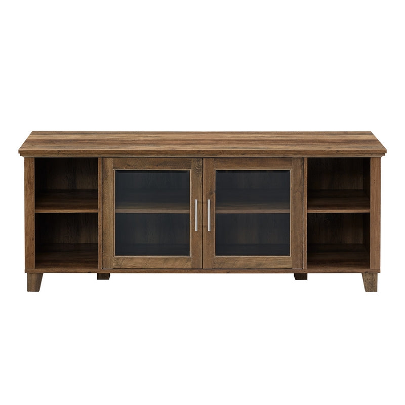 Norfolk Furniture Classic TV Unit Brown 6 Shelves 2 Doors