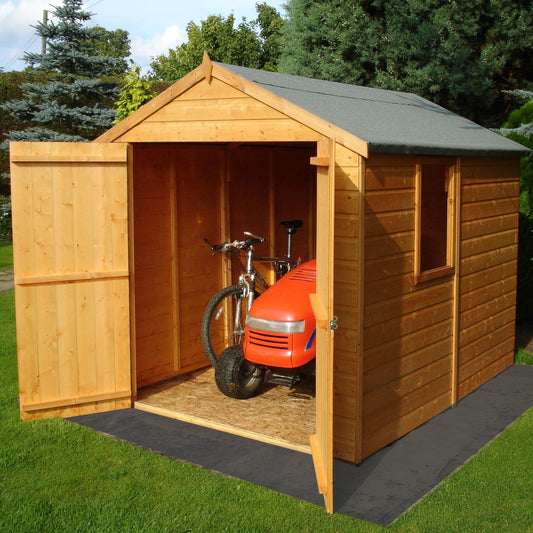 Shire Warwick 6' 6" x 8' 1" Apex Shed - Premium Dip Treated Shiplap