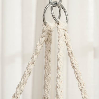 Outdoor Hanging Rope Chair with Cotton Rope