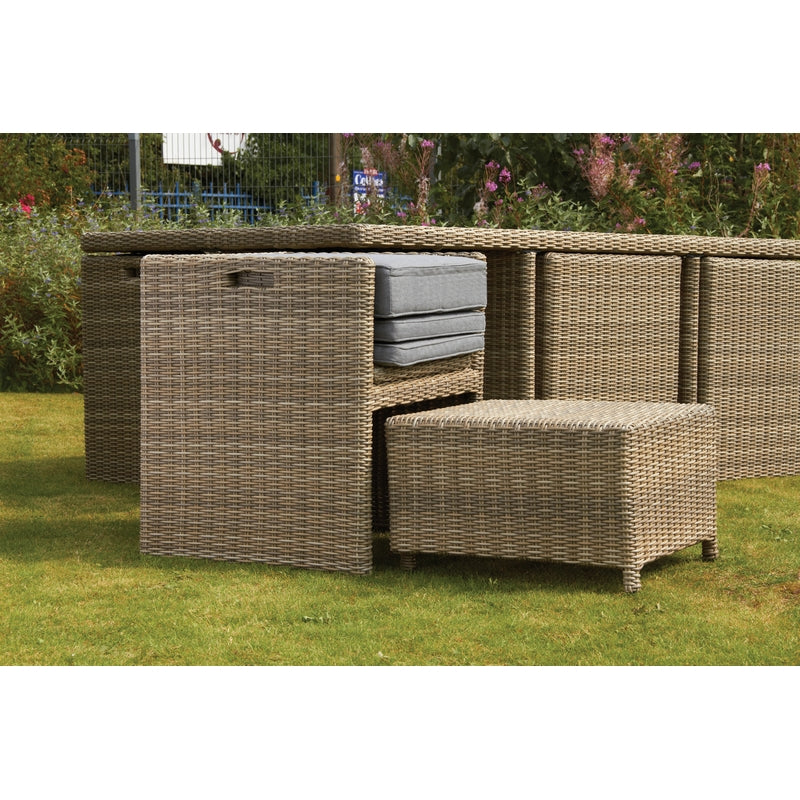 Royalcraft Wentworth Rattan Garden Patio Dining Set by Royalcraft - 8 Seats Grey Cushions