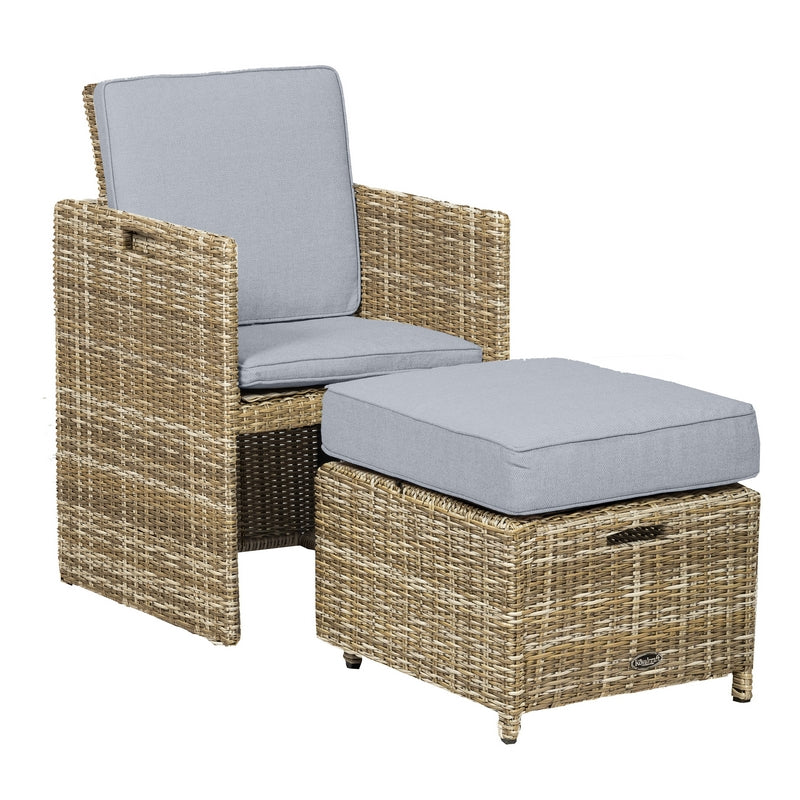 Royalcraft Wentworth Rattan Garden Patio Dining Set by Royalcraft - 8 Seats Grey Cushions