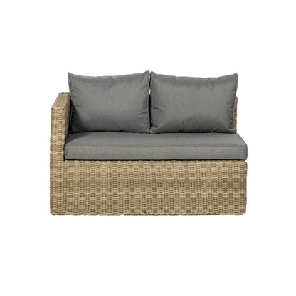 Royalcraft Wentworth Rattan Garden Corner Sofa by Royalcraft - 5 Seats Grey Cushions