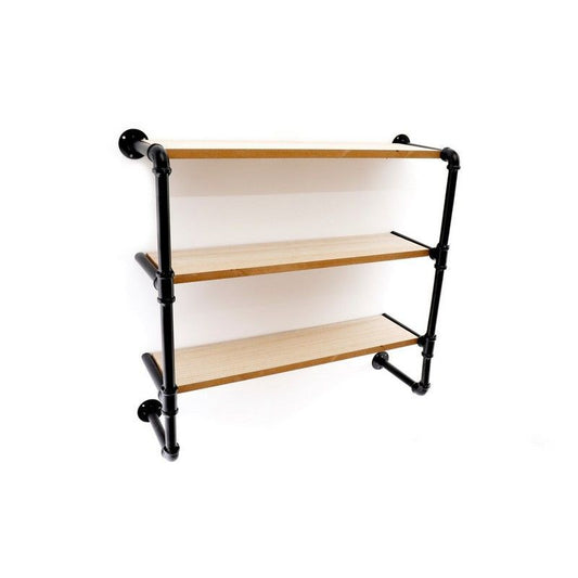 Geko Industrial Shelving Unit Black 3 Shelves