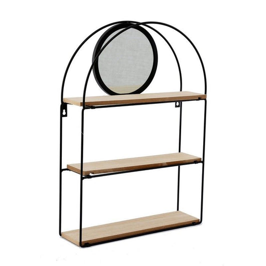 Geko Essentials Shelving Unit Black 3 Shelves