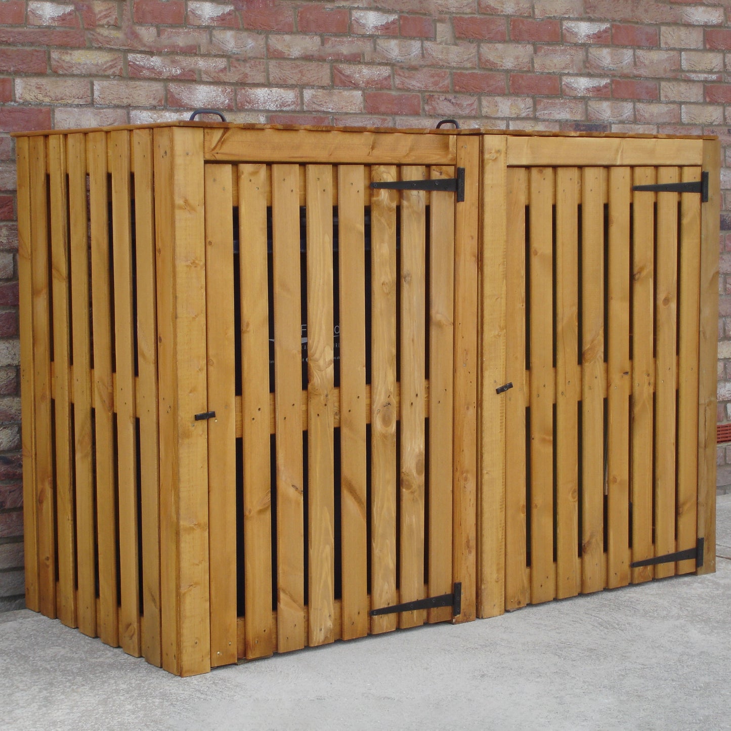 Shire 5' 5" x 2' 7" Flat Bin Store - Budget 12mm Cladding Slatted