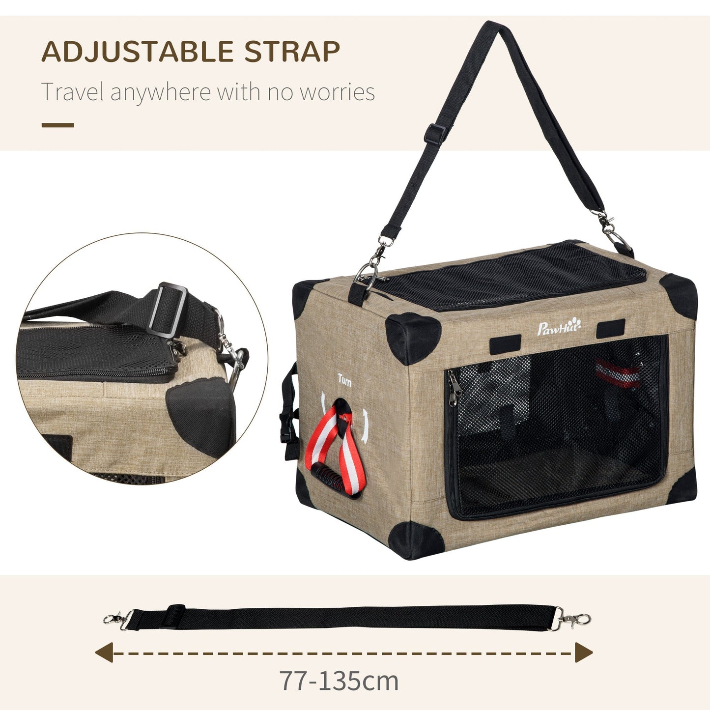 PawHut One-step Folding Cat Carrier