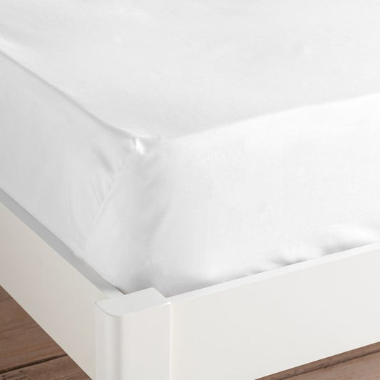 Hamilton Mcbride Hamilton McBride King Size White Fitted Sheet