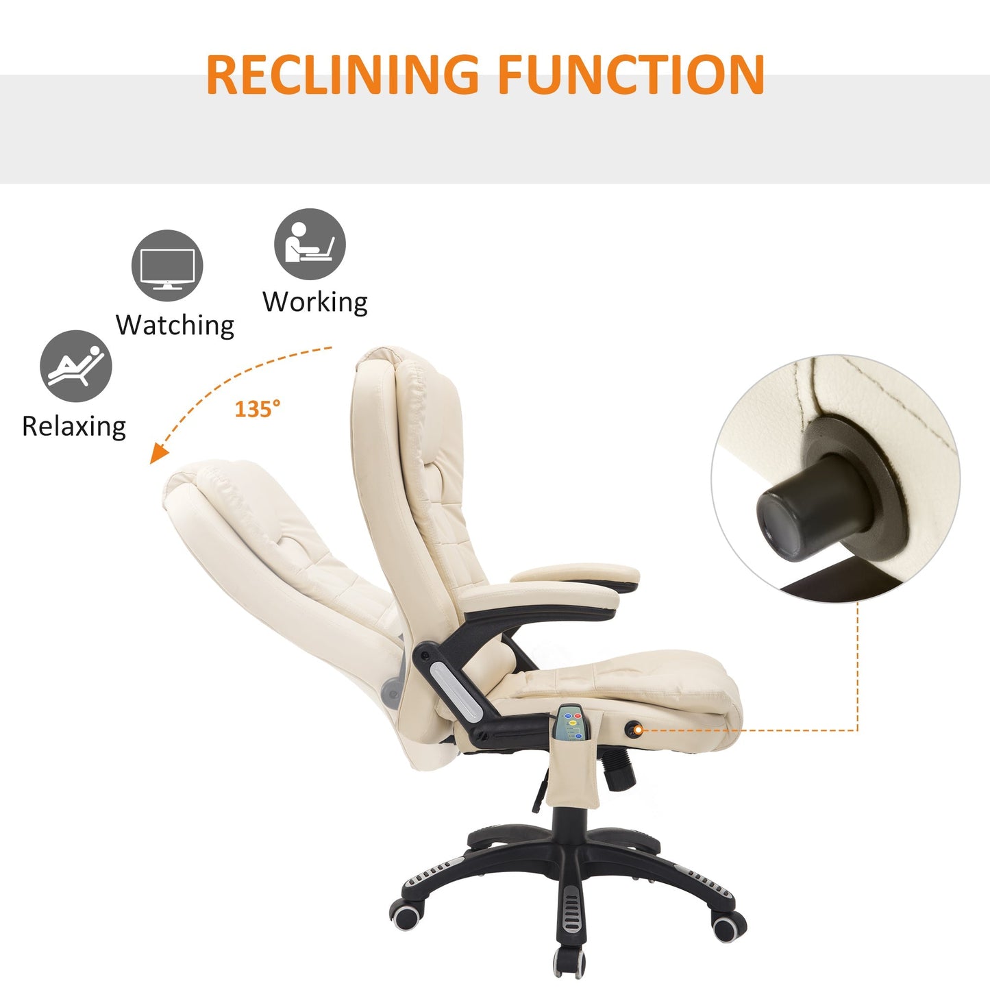 Executive Office Chair with Massage and Heat