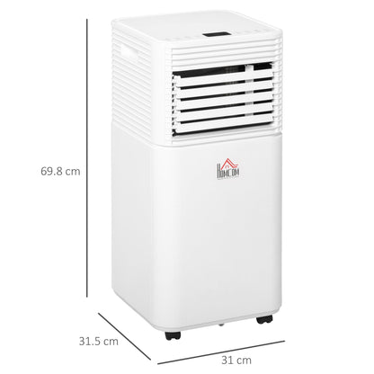 A Rated 9,000 BTU Portable Air Conditioner With Remote & 24 Hour Timer by Homcom