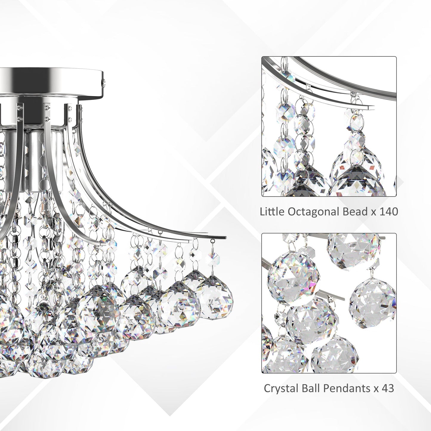 Modern K9 Crystal Ceiling Lighting Chandelier