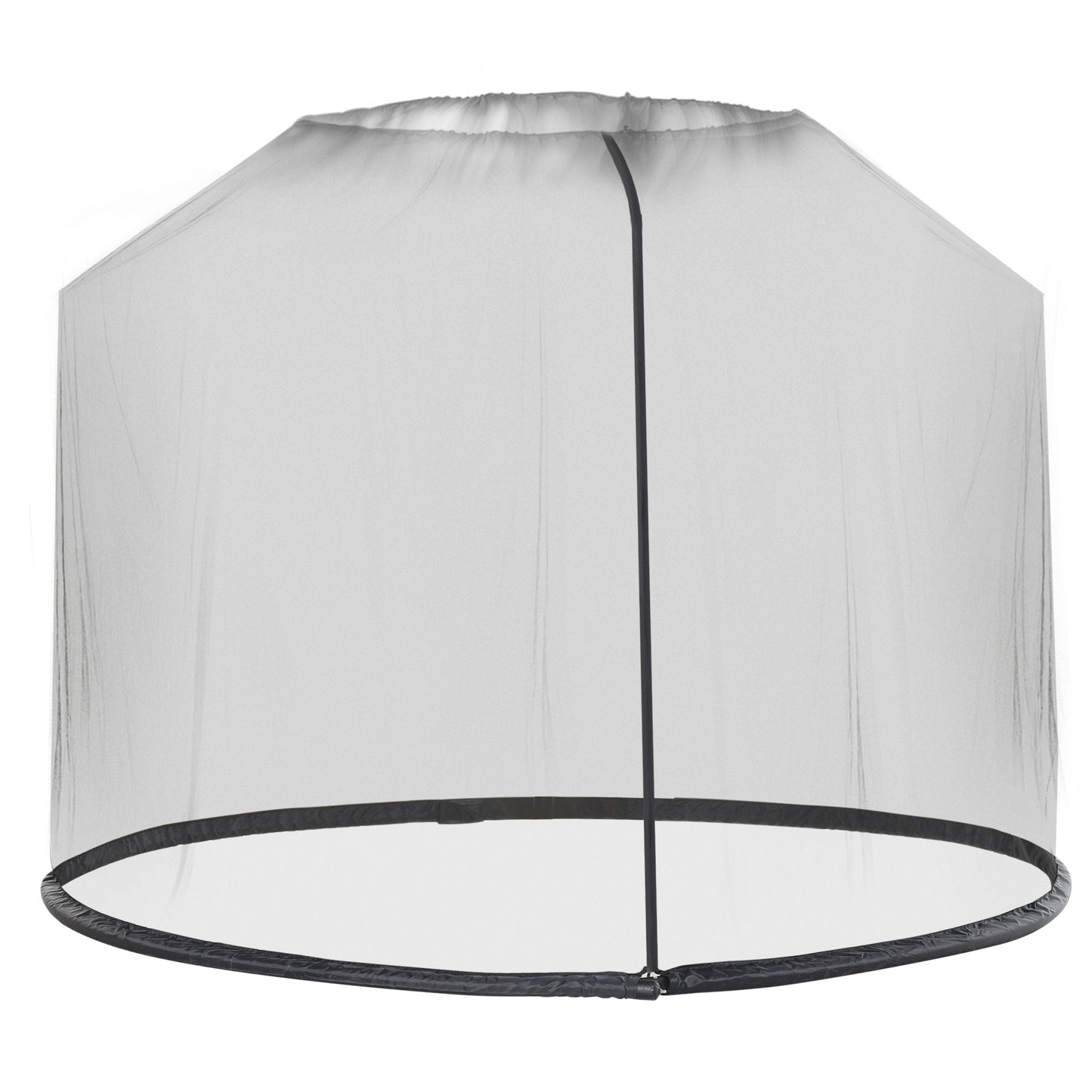 2.3m Umbrella Table Screen Outdoor Patio Cover Mosquito Insect Net Zipped Door