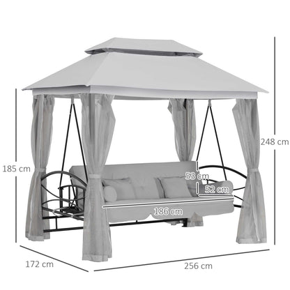 3 Seater Convertible Swing Chair