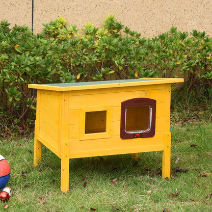 PawHut 70L×51.5W×60H cm Wooden Pet House