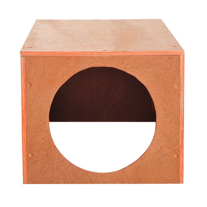 PawHut Indoor Outdoor Cat Hideaway Tunnel Garden Kitty Box House Pet Home Rabbit Hutch Run Play Cage Waterproof Shelter