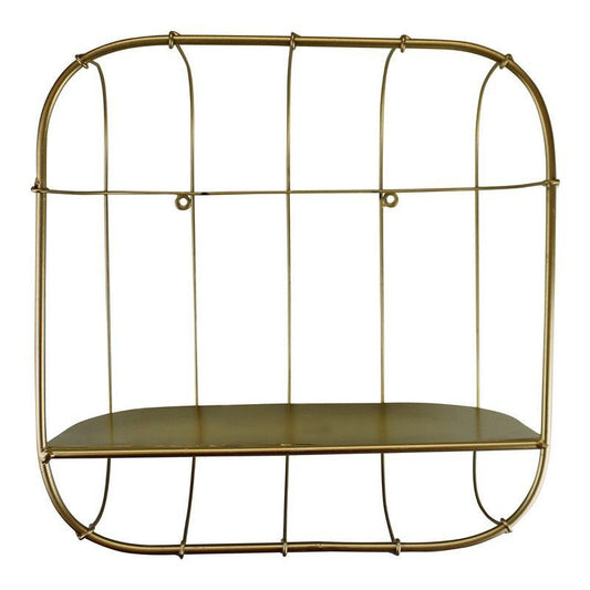 Geko Essentials Shelving Unit Metal Gold 1 Shelf