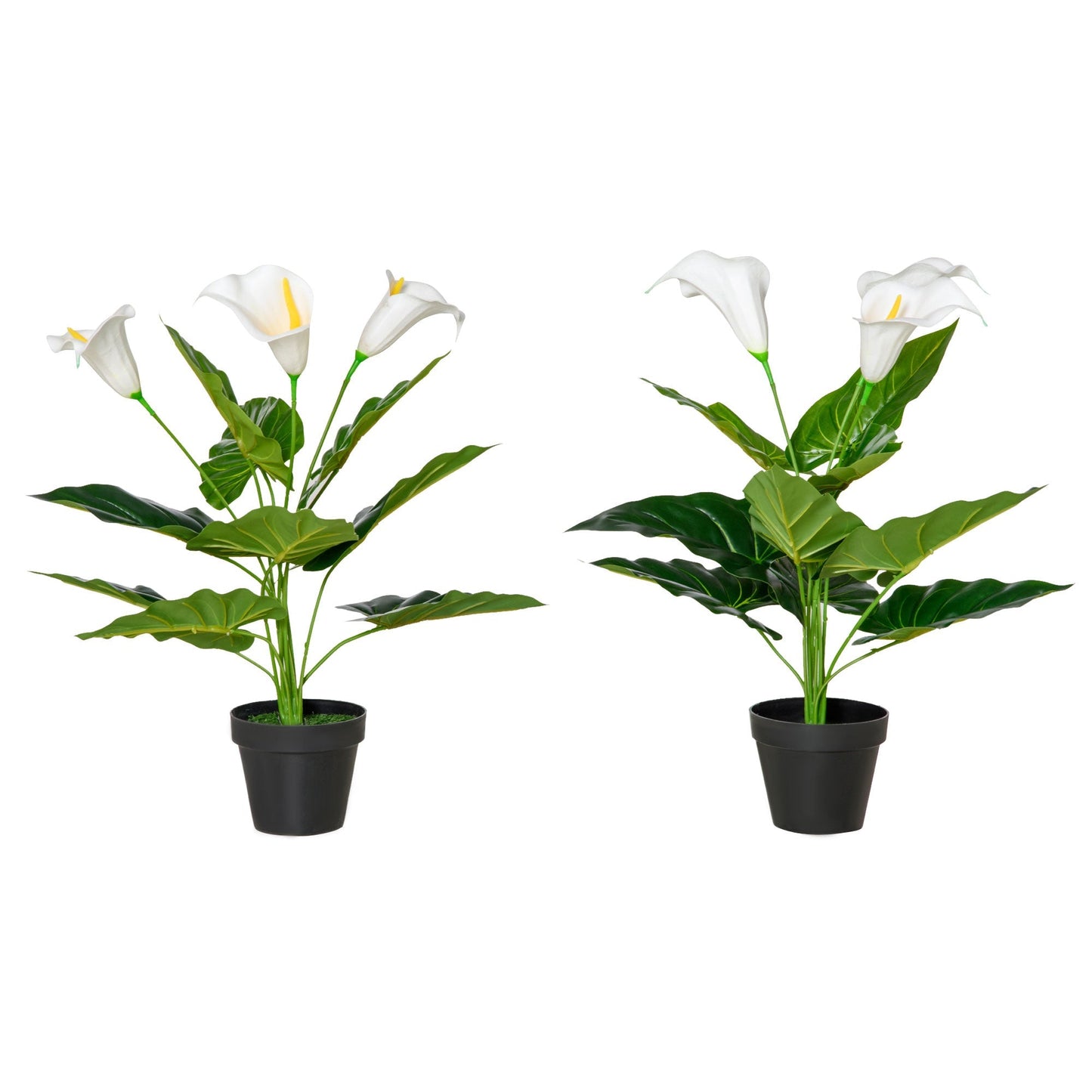 Set of 2 Artificial Realistic Calla Lily Flower