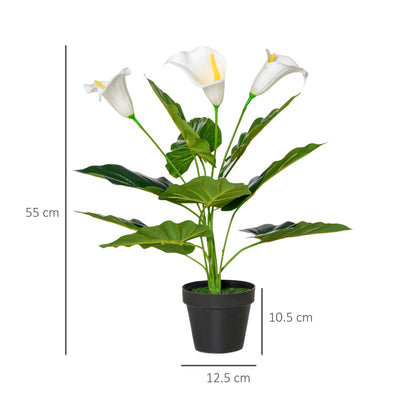 Set of 2 Artificial Realistic Calla Lily Flower