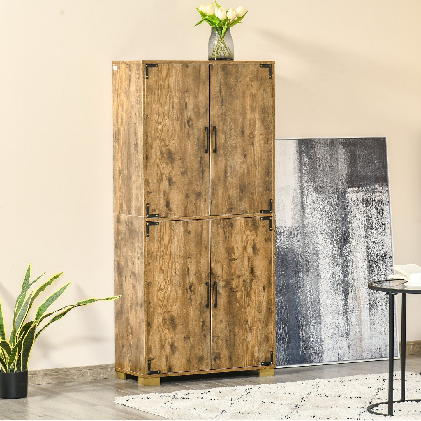 Farmhouse 4-Door Cabinet