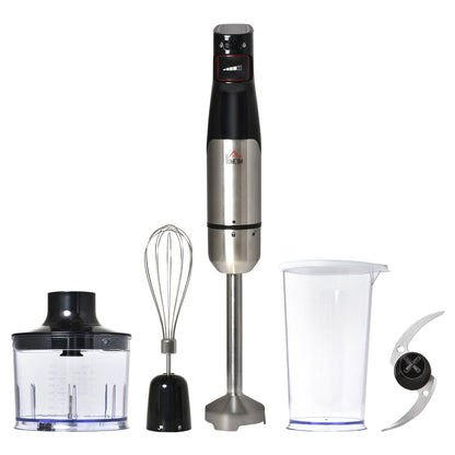 1000W 800ml Multi Speed Hand Blender Black