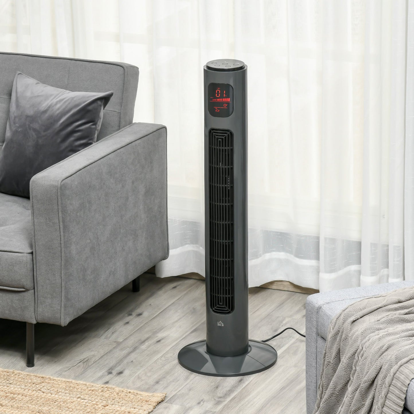 Homcom 38'' Freestanding Tower Fan