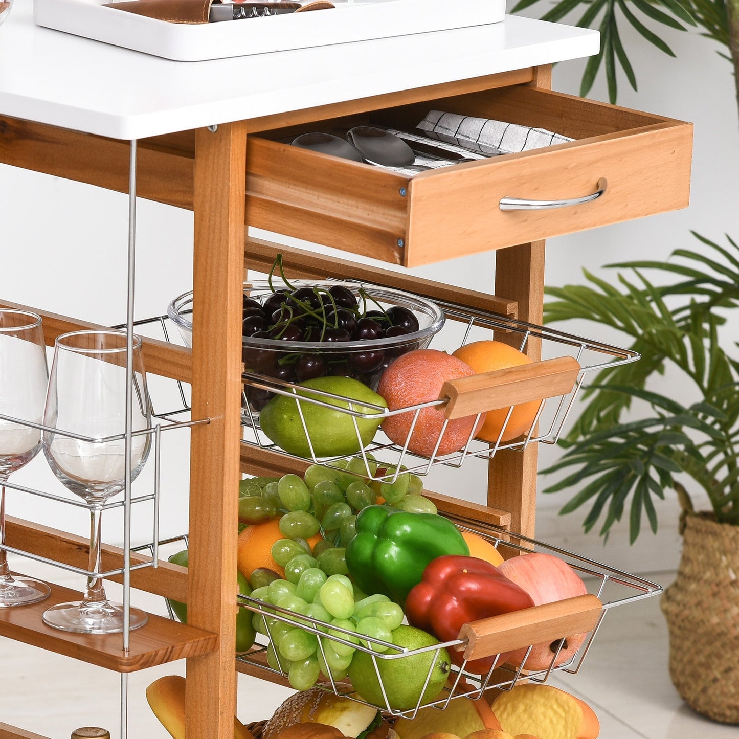 Rolling Kitchen Cart