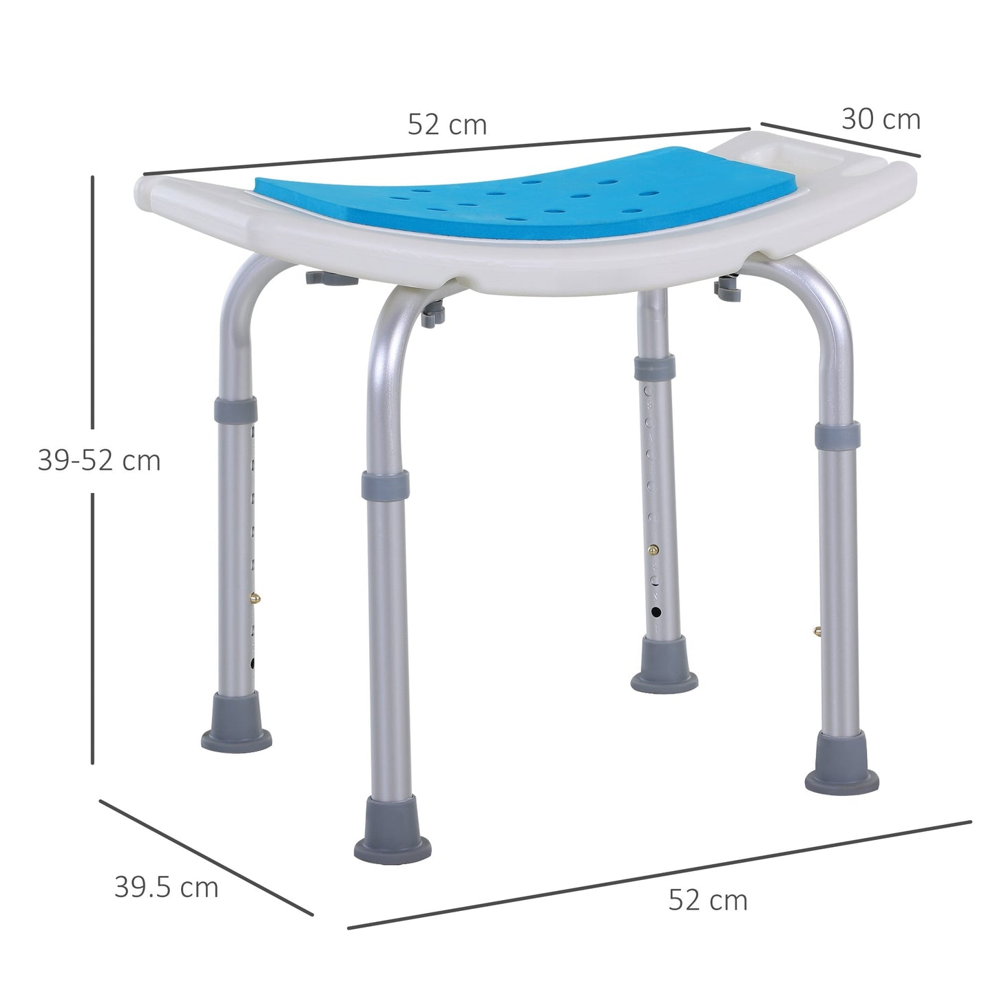 Aluminium Alloy Six-Level Non-Slip Bathroom Stool