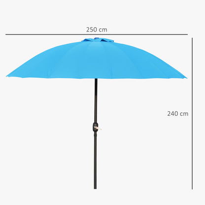 2.6m Shanghai Garden Parasol Umbrella with Crank & Tilt