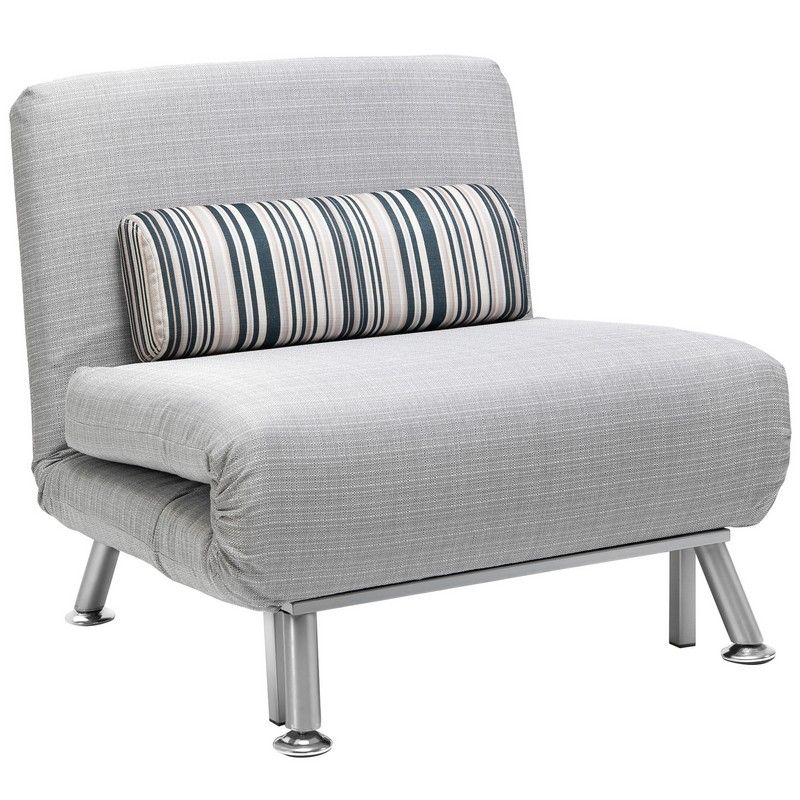 Homcom Homcom Adjustable Back Futon Sofa Chair - Grey