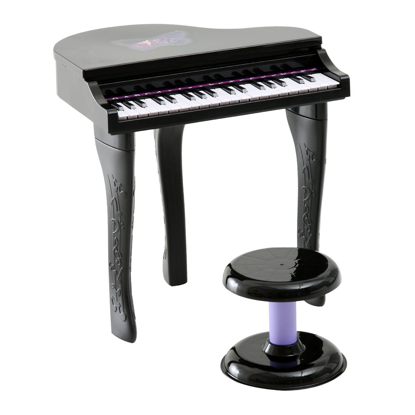 Homcom Mini Electronic Piano Withstool-Black