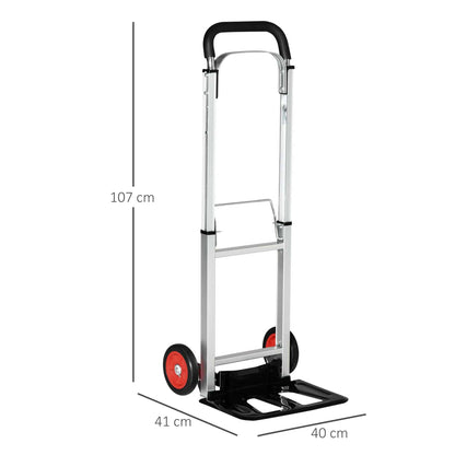 DURHAND Folding Sack Truck with Telescoping Handles