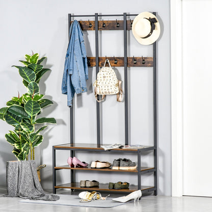 Industrial-Style Coat Rack