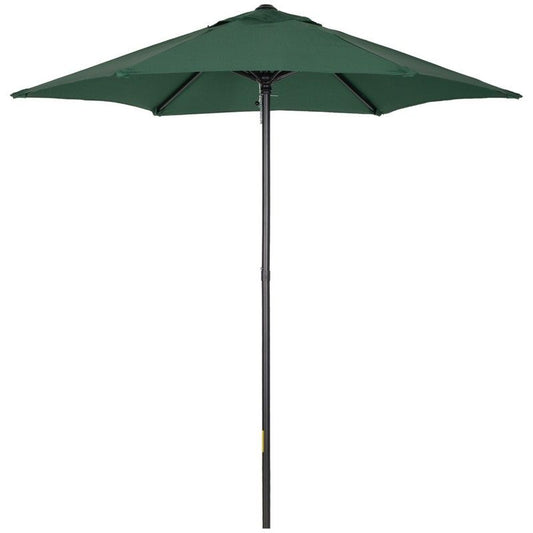 Outsunny Outsunny 2M Aluminium Pole Garden Parasol - Green