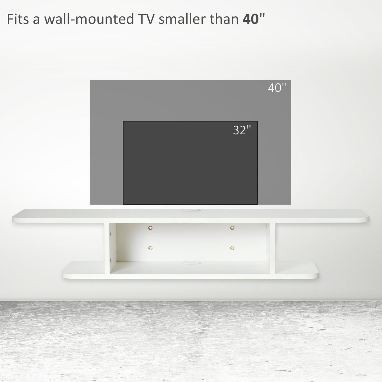 Floating TV Unit Stand for TVs up to 40"