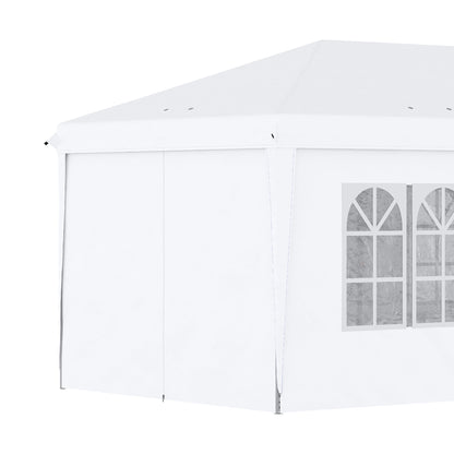 3 x 6 m Pop Up Gazebo with Sides and Windows