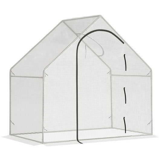 Outsunny Outsunny Walk-In Portable Greenhouse Mini Grown House With Steel Frame Window Plants