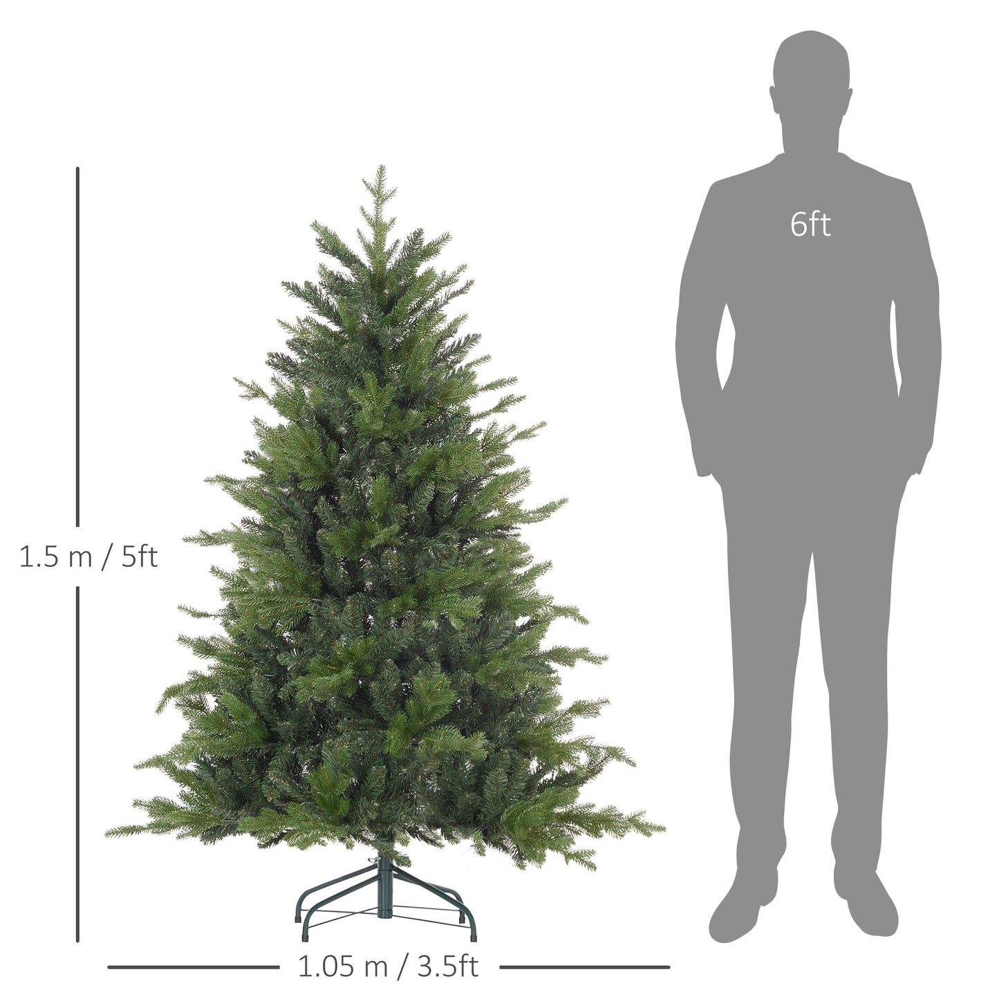 5ft Christmas Tree Artificial -  1309 Tips