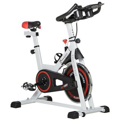 Homcom Homcom Exercise Cycling Bike Indoor Stationary Cardio Workout Fitness Racing Machine W/ Adjustable Resistance