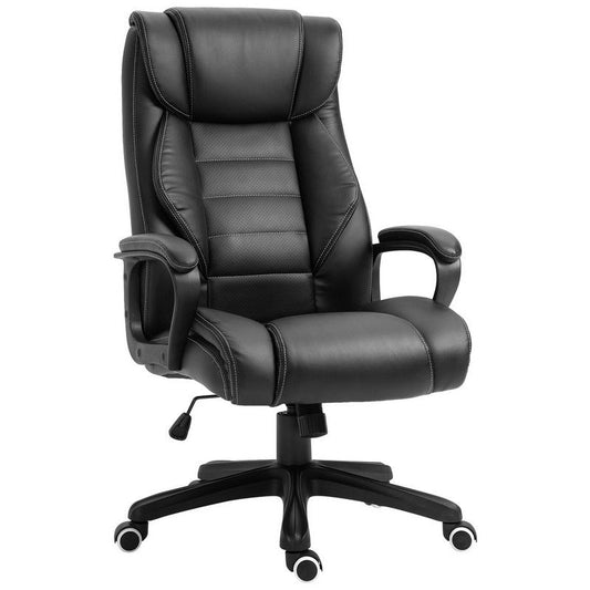 Vinsetto Vinsetto Faux Leather Massage Executive Office Chair - Black