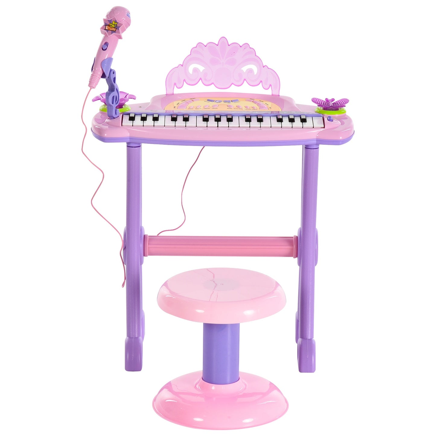 32 Keys Kids Mini Electronic Keyboard Musical Instrument Educational Game Toy Children Grand Piano Stool Micropho