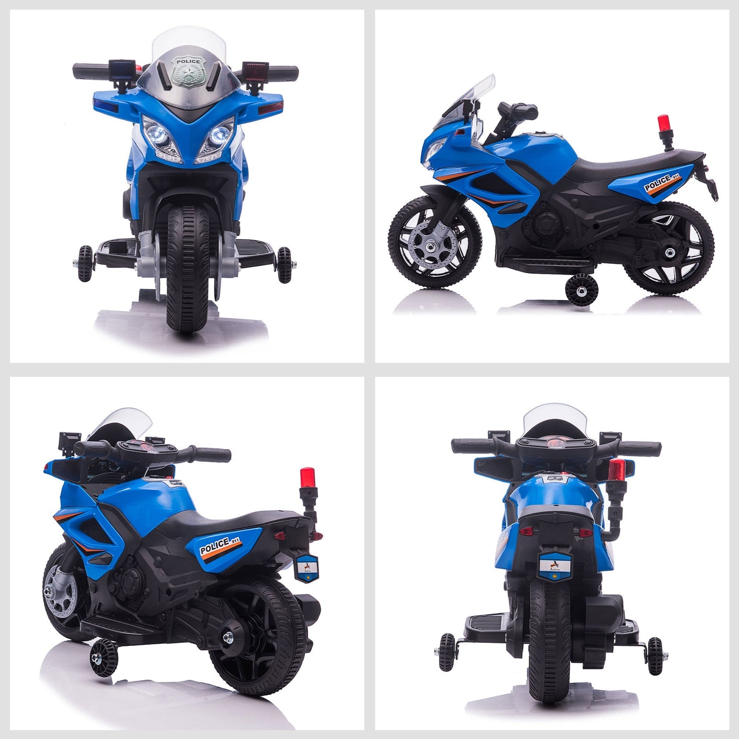 Kids 6V Electric Pedal Motorcycle Ride-On Toy Battery 18-48 months Blue