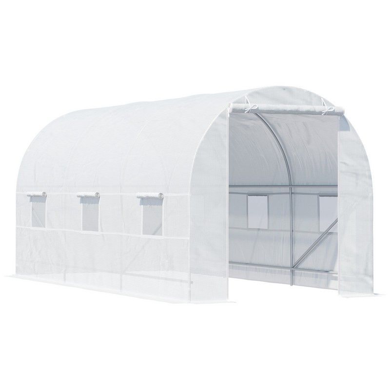 Outsunny Outsunny 4.5Lx2Wx2H M Walk-In Greenhouse-White