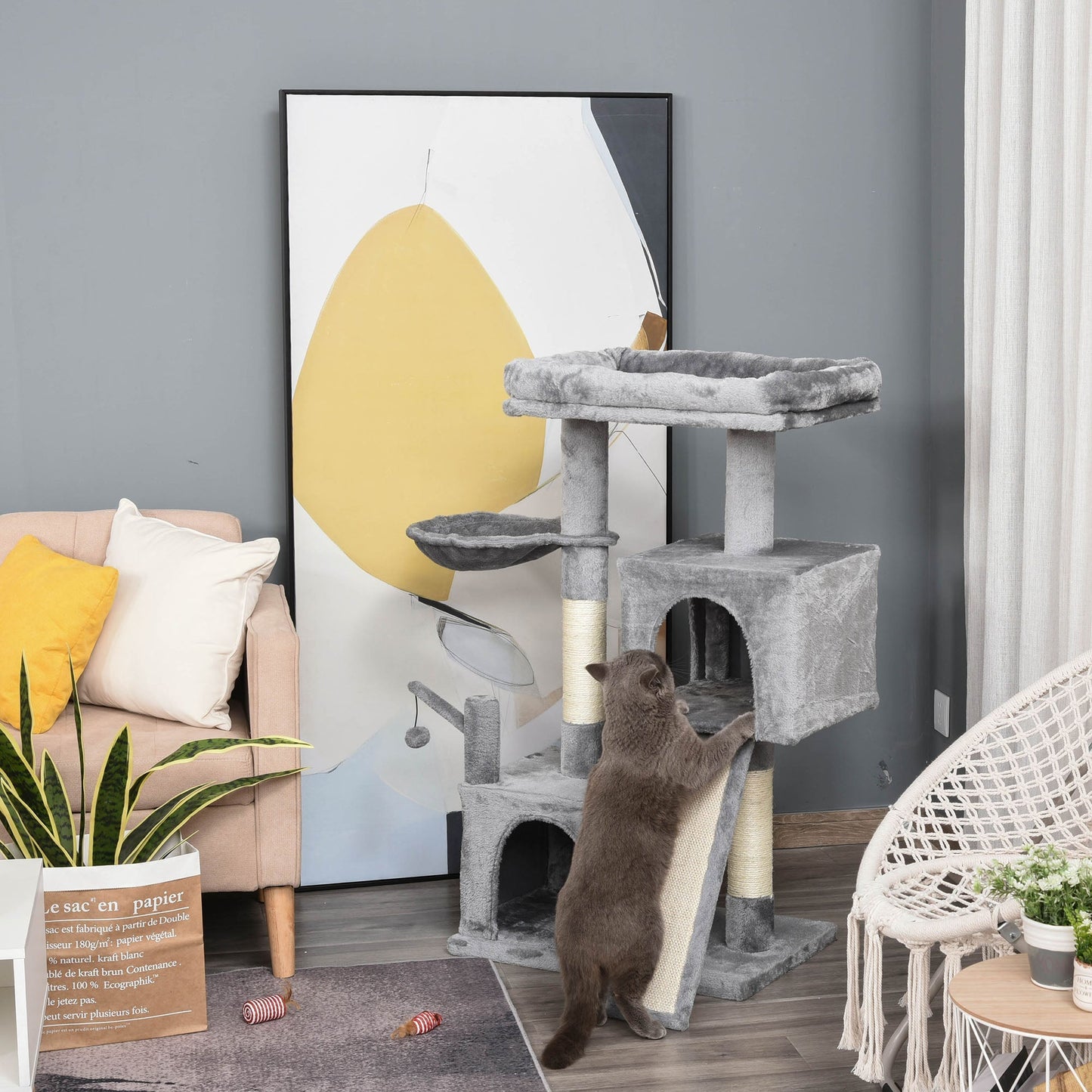 PawHut Cat Tree Tower for Indoor Cats