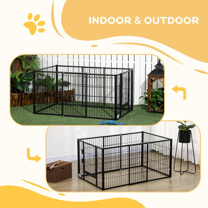 PawHut 82.5-150 x 61cm Heavy Duty Pet Playpen