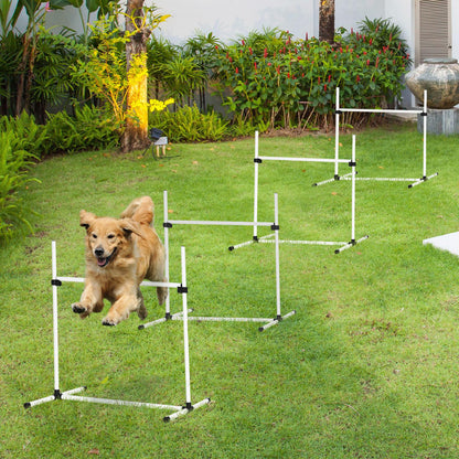 PawHut Canine Agility Set-White