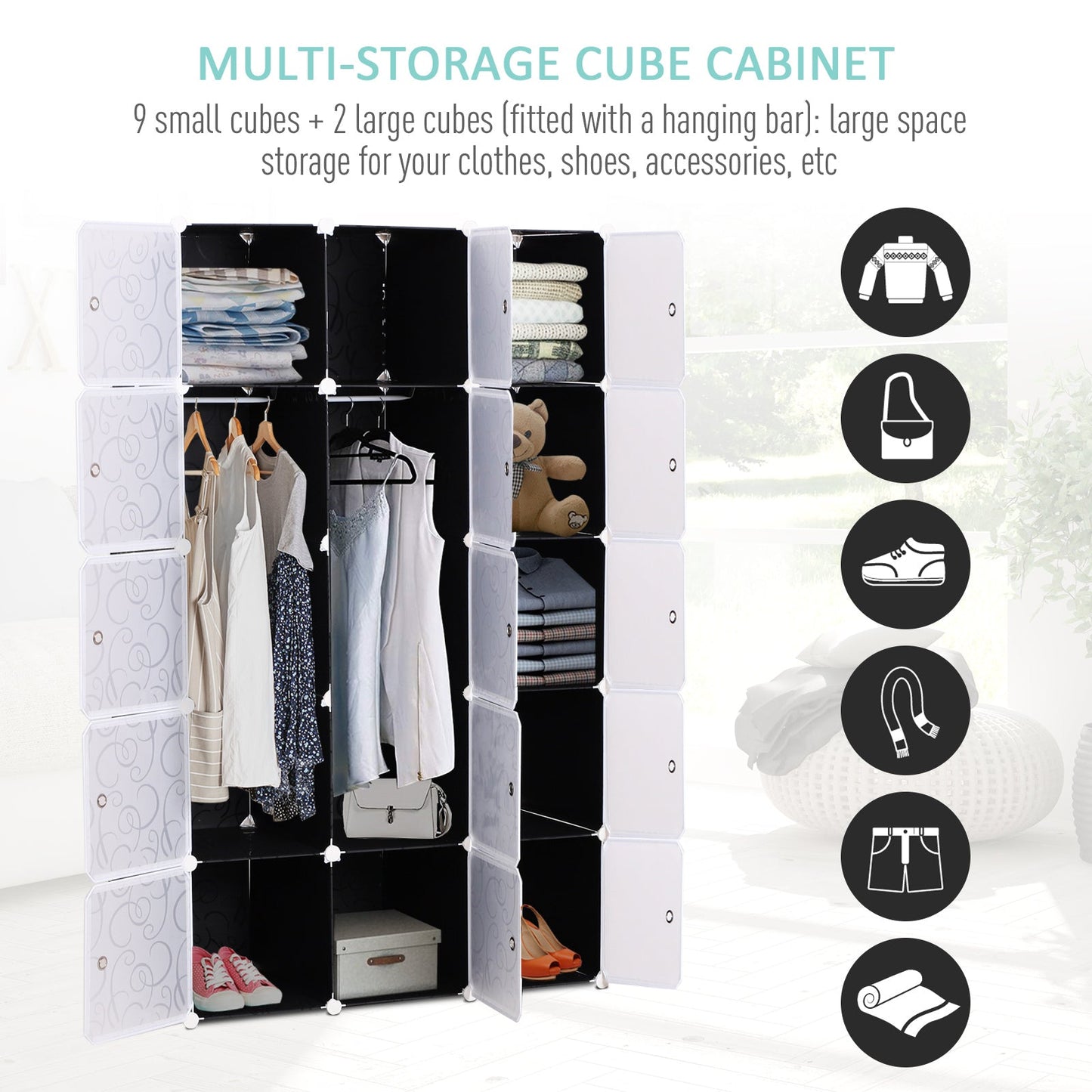 Portable Wardrobe for Bedroom